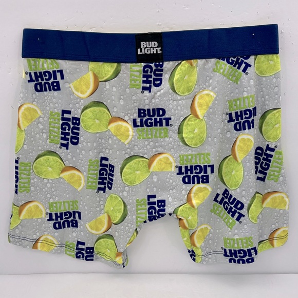 CRAZY BOXER, BUD LIGHT SELTZER GREEN, GREY BLUE COLOR LATGE (L) SIZE, NWOT - Picture 2 of 11